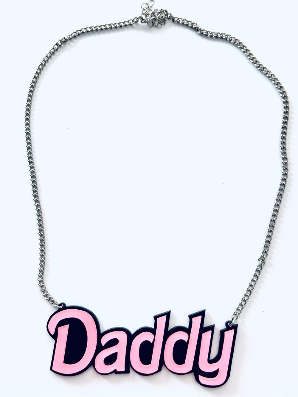 Daddy Pink Pendant Necklace, NWT